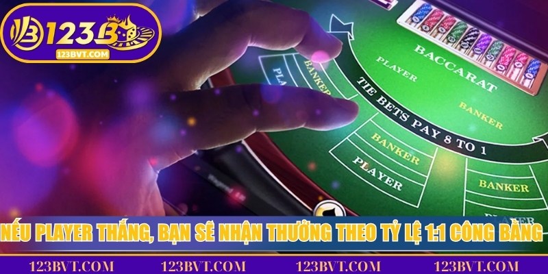 Baccarat Online - Phiên Bản Cá Cược Được Yêu Thích Số 1 4 Nếu Player thắng, bạn sẽ nhận thưởng theo tỷ lệ 1:1 công bằng nhất