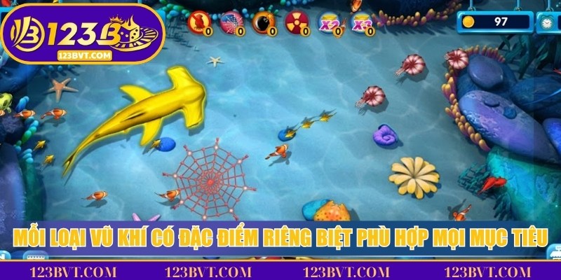 Mỗi loại vũ khí có những đặc điểm riêng biệt phù hợp mọi mục tiêu