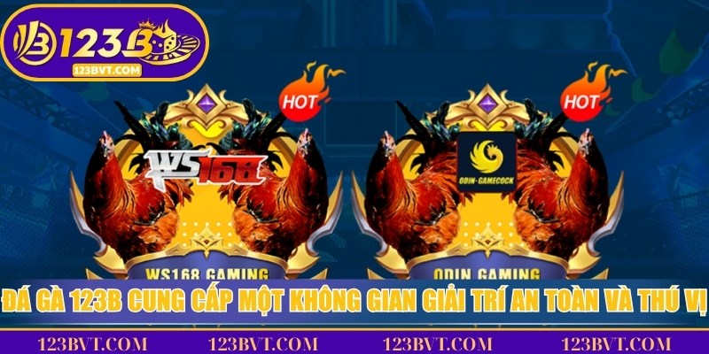 Đá gà 123B cung cấp một không gian giải trí an toàn và thú vị