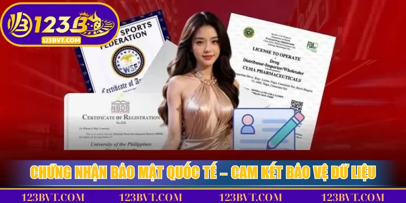 Giấy Phép Nhà Cái 123B: Bảo Chứng Pháp Lý Cho Người Chơi 2 Chứng nhận bảo mật quốc tế – Cam kết bảo vệ dữ liệu